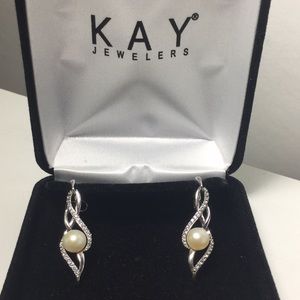 Kay Jewelers Drop Pearl Earring